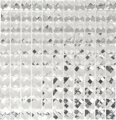 Produktbild von Glasmosaik XCM SV829 weiß 30x30 cm