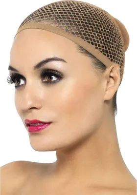 Produktbild von Naturfarbener Perückenstrumpf – Netz Perückenhaube für sicheren Halt von Perücken – 1 Stück Wig Cap – Für Cosplay Fans & Perücken Liebhaber – Ideal für Halloween, Karneval & Theater