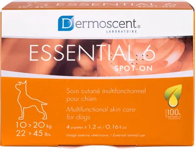 Immagine prodotto di DERMOSCENTE ESSENZIALE 6 CANE SPOT ON 10-20 kg 1,2 ml 4PIP (NDR)
