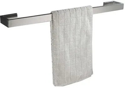 Zdjęcie produktu dla Wieszak łazienkowy – stal nierdzewna – 1 sztuka – srebrny – 60 cm