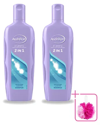 Productafbeelding van 2 x Andrélon 2-in-1 Shampoo - 450 ml - Voordeelverpakking - 2 stuks