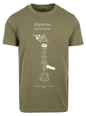 Produktbild von Mister Tee - "Depresso" T-Shirt für Herren TN2593 (XL) (Oliv)