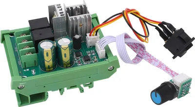Produktbild von Hochleistungs-Motortreiber-Reglermodul PWM-Gleichstrommotor-Drehzahlregler DIN-Schienenmontage DC12šC55V