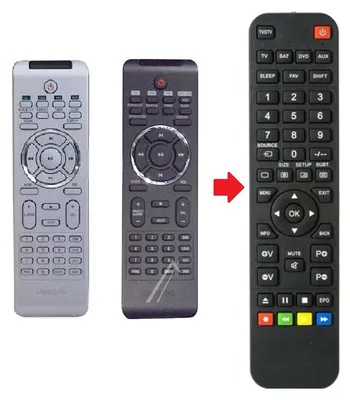 Produktbild von Ersatz Fernbedienung für Philips 996510011156 | 996510011157 | 996510011360