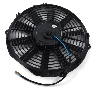 Image de Ventilateur électrique de refroidissement pour radiateur, 12 pouces, modèle compact, mode push-pull, 2100 tr/min, 10 pales, universel pour voiture, 12 V, 80 W