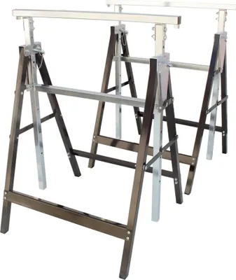 Produktbild von Arbeitsbock 2er Set, Gerüstbock höhenverstellbar, Klappbock mit 200 kg Tragkraft