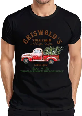 Produktbild von Griswold's Tree Farm orange Clark - Weihnachten Christmas Xmas Herren T-Shirt, Schwarz, XXL