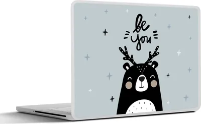 Produktbild von MuchoWow® Laptop Aufkleber Sticker Cover Sprichwörter - Sei du - Baby - Zitate - Kinder - Jungen - Mädchen 40x30 cm - Laptop Dekoration - Selbstklebend