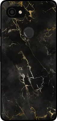 Produktbild von Smartphonica Handyhülle für Google Pixel 3A XL mit Marmordruck - TPU-Rückseite Hülle Marmor-Design - Schwarz
