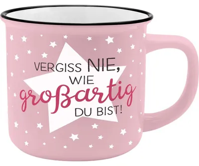 Produktbild von Gruss und Co 45774 Kaffee-Becher Großartig, New Bone China Porzellan, 35 cl