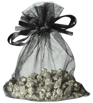 Produktbild von EDUPLAY 130307 Katzengold Pyrit im Organzabeutel (Mitgebsel), natur