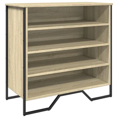 Obrázek produktu pro vidaXL Botník Sonoma dub 80x38x78 cm Materiál na bázi dřeva