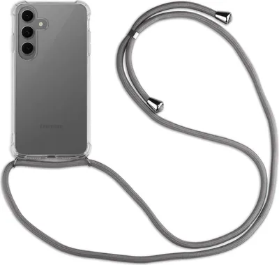 Produktbild von Handykette für Samsung Galaxy S25 FE Handyhülle mit Band Case Hülle mit Kordel Hand Grau