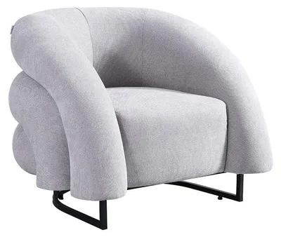 Produktbild von Home Deluxe Sessel MACA Samtgewebe Grau - 95 x 73 x 88 cm I Polstersessel Clubsessel Relaxsessel Fernsehsessel
