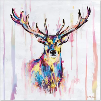 Produktbild von 20 Servietten Colourful Deer - Bunter Hirsch 33x33cm