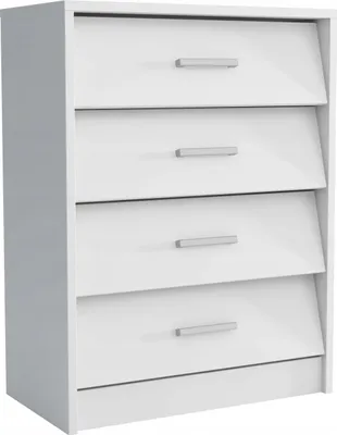 Produktbild von Schuhschrank - Schuhkipper - Schuhregal - Schuhkommode - mit 5 Schubladen - 90,2 x 33 x 87,5 cm B/T/H - Weiß - Schuhkommode - Modern