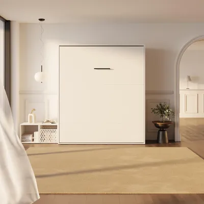 Produktbild von SMARTBett Schrankbett M3 Vertikal 180x200 Weiss/Weiss ohne Polsterrahmen ohne Zusatzoption
