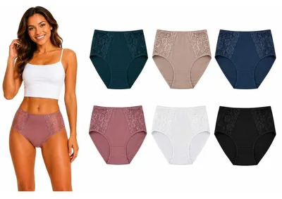 Produktbild von Damen Slips 6er Pack Baumwolle – bequem & atmungsaktiv Mix6/XL