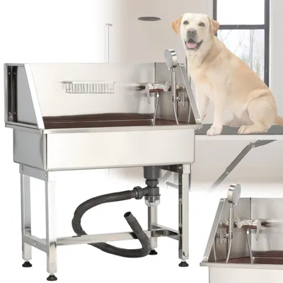 Image de Baignoire de toilettage vétérinaire pour chiens et animaux de compagnie