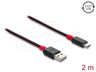 Obrázek produktu pro DeLOCK 81543, 2 m, USB A, USB C, USB 2.0, Červená, Černá