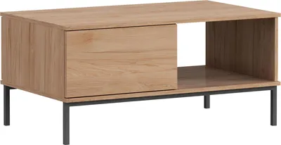 Produktbild von MIRJAN24 Couchtisch  Querty 02, Loft Wohnzimmer Kolektion, Modern Kaffeetisch, Stilvoll Tisch  (Farbe: Hikora)
