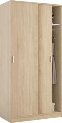 Produktbild von Schwebetürenschrank >MAX< in Kanada-Eiche - 100x200x50 (BxHxT)