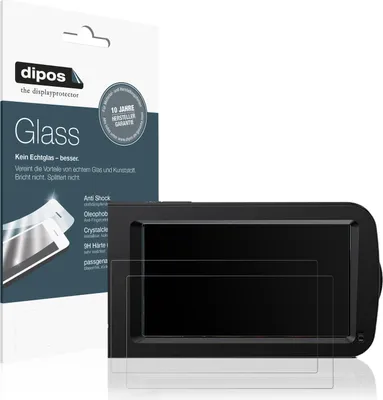 Produktbild von 2x Schutzfolie für CAMKORY 3051 Camcorder matt - Anti-Shock 9H Folie dipos Glass Kunststoffglas