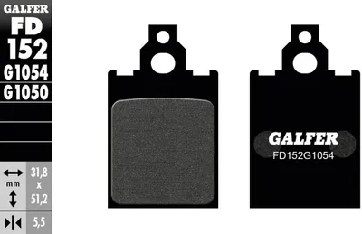 Obrázek produktu pro Galfer Bremsbeläge SEMI METAL
