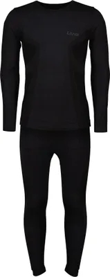 Productafbeelding van Lenz Merino functionele ondergoedset, zwart, maat L-XL, voor heren, zwart, maat L-XL