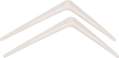 Zdjęcie produktu dla KOTARBAU® Zestaw 2 wsporników pólek 225x200 mm Wsporniki pólek do montazu sciennego Bialy