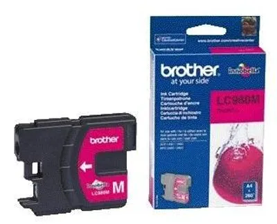 Produktbild von Brother LC980M, Magenta, Tinte auf Pigmentbasis, 1 Stück(e), 260 Seiten, Einzelpackung