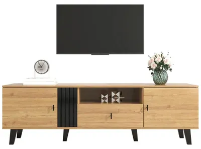 Image de Buffet, design élégant en bois, nombreux rangements, meuble TV