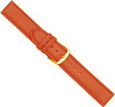 Produktbild von Uhrenarmband Kalbsleder weich Orange Herzog Beach 20444G, Stegbreite:12mm