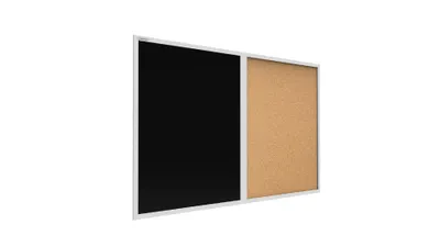 Obrázok produktu pre Allboards tabuľa COMBI čierny magnetický povrch + korok 60x40 cm biely rám MDF