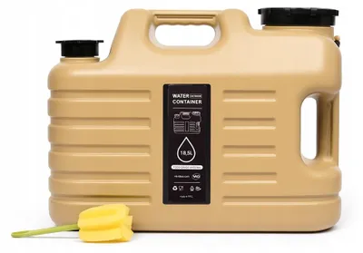 Zdjęcie produktu dla Butelka Kanister Na Wodę Pojemnik Z Kranem i Uchwytem ViO PET-TG 18,5l Gold
