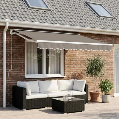 Produktbild von Maison Exclusive - Ersatzbespannung für Markise 3 x 2,5 m Hellgrau Polyester