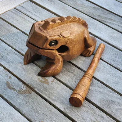 Obrázek produktu pro Holzová güira, perkusní nástroj, 16 cm, určená pro hudební účely