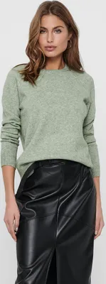 Image de ONLY Pull chiné en tricot manches longues Haut basique Regular Fit Top ONLLESLY Taille : S