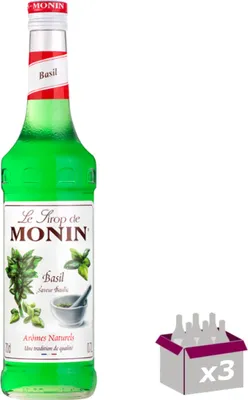 Produktbild von Lot de 3 Sirop Monin - Basilic - 70cL