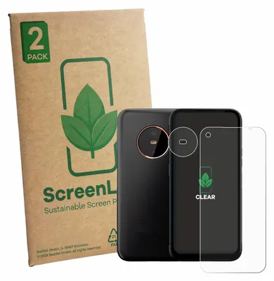 Produktbild von 2x ScreenLeaf Schutzfolie für Gigaset GX6 Pro (Display+Kamera) nachhaltiger Displayschutz Display Schutz Folie Klar Transparent