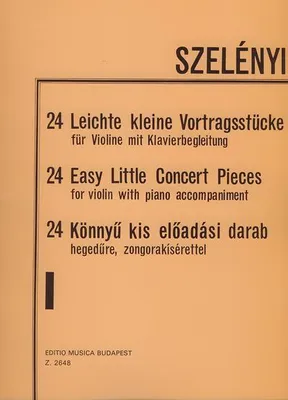 Produktbild von 24 leichte kleine VortragsstückeBand 1 für Violine und Klavier