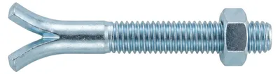 Produktbild von DIN 529 Form C Steinschraube M16x180 Stahl 3.6 galvanisch verzinkt m. Spaltdolle u. Mutter 25 Stk