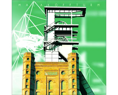 Produktbild von Glasbild Bottrop Malakoffturm grün 50x50 cm
