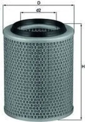 Produktbild von MAHLE LX 498 Luftfilter