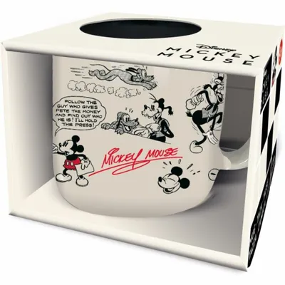 Produktbild von Stor Mickey Mouse Vintage Breakfast 400ml Tasse Durchsichtig Durchsichtig One Size
