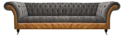 Produktbild von r Chesterfield 4-Sitzer Designer Viersitzer Textil Couch Sofas