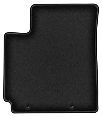 Productafbeelding van Velours bestuurdersmat voor Kia Picanto II JE 2011-2017 (hatchback) – zwart, op maat – Wielganizator DURBAN