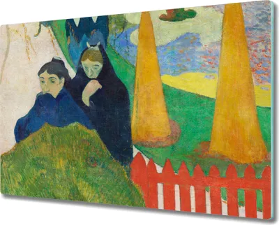 Produktbild von Coloray Küchenbrett Kochplattenabdeckung Hackbrett Schneidebrett Herdabdeckplatte 80x52 cm - Arlésiennes Gauguin
