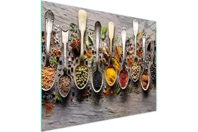 Image de Planche à découper en verre 52x40 épices