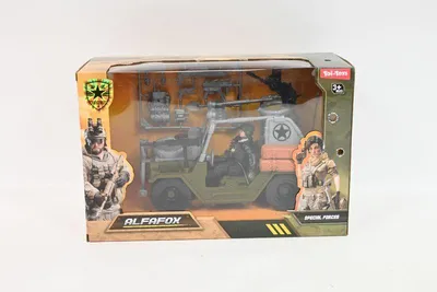 Image de Ensemble militaire jeep+soldat 06087